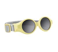 BEABA, Sunglasses for babies 0-9 months, 100% UV Protection - CAT 4, Side Protection, Optimal Comfort, Adjustable elastic headband, Pastel yellow