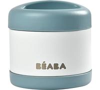 BÉABA - Thermal Meal Preservation Container - For Baby and Children - 100% Airtight - Stainless Steel - Keeps food Hot or Cold for more than 5 hours - Double layered - 500 ml - Blue/White