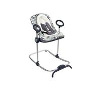 BÉABA, Transat Up and Down III, Baby Lounger, 3 Reclining Positions, 4 Heights, 5-Point Safety Harness, Nymphea