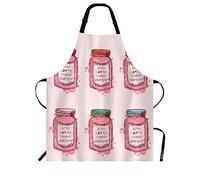 Beabes Fox Tales Kitchen Apron Bib Apron for Chef Restaurant Home Cleaning Serving Painting, Multi-008, 27 X 31 Inch