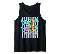 Beach and Books All Day Every Day Reading Vacation Fun Tank Top
