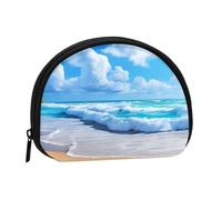 Beach and sea Coin Purse Zipper Pouch Small Wallet for Women