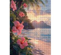 Beach And Sea Jigsaw Puzzles for Adults 3000, 3000 Piece Jigsaw Puzzles, Challenging Puzzle, Classic Educational Jigsaws Games, Fun Family Activities, for Home Wall Decoration Gift DX0YL0-814