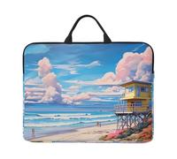 Beach Architecture Printed Laptop Sleeve 16.5 * 12.2", Business and Casual Dual use, Suitable for Some laptops