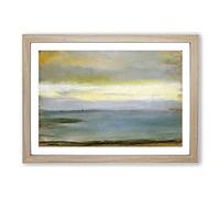 Beach at Low The Tide by Edgar Degas Framed Print | A2 Oak Framed Wall Art | Ready to Hang | Modern Beach Picture | Living Room Bedroom Lounge Office