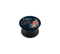 Beach Bachelorette Dibs On The Captain Coastal Humor PopSockets Adhesive PopGrip