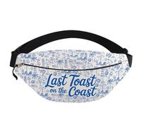 Beach Bachelorette Party Fanny Pack Last Toast On The Coast Gifts Bride Squad Waist Bag Bridal Shower Gifts Bride Tribe Belt Bag (Last Toast fp3)