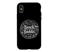 Beach Baddie Summer Vacation Beach Lover Doodle Case for iPhone X/XS