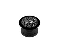 Beach Baddie Summer Vacation Beach Lover Doodle PopSockets Adhesive PopGrip