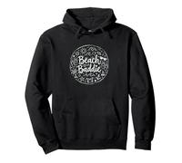 Beach Baddie Summer Vacation Beach Lover Doodle Pullover Hoodie