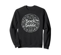 Beach Baddie Summer Vacation Beach Lover Doodle Sweatshirt