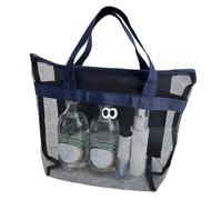 Beach Bag - Beach Bag | Multifunctional Large Tote | Ventilated Beach Carrier with Zipper | Breathable Sun Candidate | Lightweight Coastal Satchel | Beach Accessories, Navy Blue, Fare riferimento alla