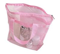 Beach Bag - Beach Bag | Multifunctional Large Tote | Ventilated Beach Carrier with Zipper | Breathable Sun Candidate | Lightweight Coastal Satchel | Beach Accessories, Pink, riferimento alla