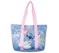 Beach Bag Cerda Stitch Bleu 47x33x15 cm
