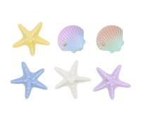 Beach Bag Charm, Bogg Bag Charm, Starfish and Shells for Beach Bag Accessories, Colourful Beach Dead Decorations, Charm Compatible with Simple Southern Beach Bags, Rubber Bag, Siehe Beschreibung, See