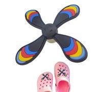 Beach Bag Charm - Rotating Sandals Charm - Funny Slides Shoe Accessories, Colorful Windmill Pins Decor for Boys, Girls