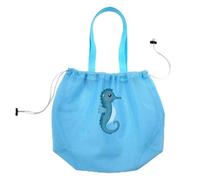 Beach Bag, Drawstring Pouch for Sand | Portable Bag - for Summer Camping, Hiking, Pool, Holiday, Travel, Sport, Outdoor, Blue, Se référer à la description, Refer to description