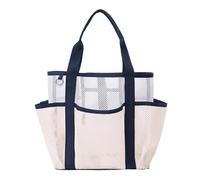 Beach Bag, Foldable Airplane Cosmetic Pouch, Large Breathable Mesh Storage Bag, Versatile Multi Use Design, Ideal for Camping, Weekend Travel, Poolside, 16.54x7.09x11.02 inches