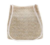 Beach Bag For Women Summer Big Bags Handmade Woven Travel Handbags Hand Bags Handbag Hook for Car (White, One Size)