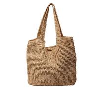 Beach Bag for Women Woven Beach Shopping Bag Shoulder Handbags Bags Storage Car, khaki, One Size