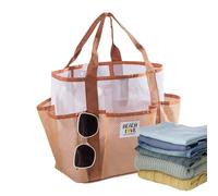Beach Bag | Large Reusable Mesh Handbag with Multi Pocket | Pool Bag,for Grocery Shopping Vacation School Gym Picnic Family Holiday Summer