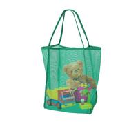 Beach Bag - Lightweight Shoulder Bag | Summer Beach Tote Bag | Large Mesh Pool Bag | Transparent Transparent Door for Camping Travel Holiday for Camps, Green, riferimento alla descrizione