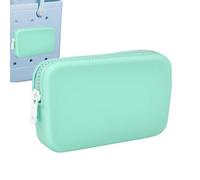 Beach Bag Phone Holder - Zipper Case Attachment, Soft Silicone Telephone Pocket, Secure Organizer, Lightweight Waterproof Wallet | Travel Phone Holder, green, Please refer to the description, Please