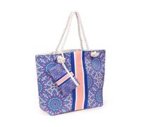 Beach Bag Puckator Mandala Bleu 53x15x37 cm