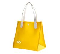Beach Bag PVC Watertight Muti Purpose Portable Large Summer Beach Travel Handbag and Purse Retro Handmade Shoulder Bag