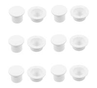 Beach Bag Replacement Rivets Buttons White 6pcs | Plastic Construction, No Tools Required, Supports Outdoor Bags and Woven Tote Repairs, for Poolside Holidays