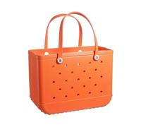 Beach Bag, Travel Cosmetic Bag, EVA Material Large Capacity and Portable, Suitable for Outdoor Travel and Home use(Orange,L 46 * 22 * 33CM)