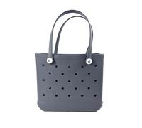 Beach Bag, Travel Cosmetic Bag, EVA Material, Portable and Large Capacity, Multi-Purpose, DIY(Grey,L)