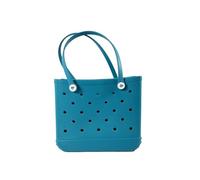 Beach Bag, Travel Cosmetic Bag, EVA Material, Portable and Large Capacity, Multi-Purpose, DIY(Lake Green,L)