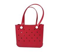 Beach Bag, Travel Cosmetic Bag, Outdoor Portable, EVA Multifunctional Storage, DIY,(Red,36 * 30 * 13cm)