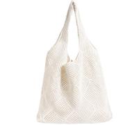 Beach Bag Women Crochet Bag Summer Shoulder Bag Mesh Knitted Bag for Travel Shopping and Daily Life