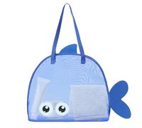 Beach Bags - Mesh Tote Bag | Shopping Bag | Grocery Pouche | Large Reusable Lightweight Carrier | Multi-Function Mat for School Travel Vacation, Blue, Se référer à la description