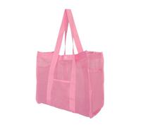 Beach Bags - Pool Bag, Large Size Waterproof Reusable Mesh Pouch, Toy Organizer for Summer Travel, Cruise, Camping, Swimming and Family Holidays, Pink, Se référer à la description