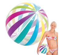 Beach Balls | Blow up Beach Ball | Fun Floating Toy with Rainbow Color for Water Games Outdoor Favors Yard Outside Play Lake Backyard July Party Camping Family Boys Teen School