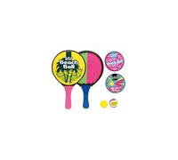 Beach Bat and Ball Set, 2 Games in 1, Paddle Bat One Side, Hook & Loop on the Other Side, Comes in 3 Different Designs (Sent Randomly)