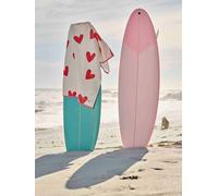 Beach / Bath Towel with Recycled Cotton printed pink