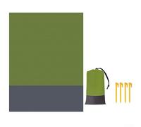Beach Blanke, Picnic Blanket 140x200cm Waterproof Sand-resistant Portable Camping Mat for Park, Garden, Beach, Machine Washable, Foldable- Green