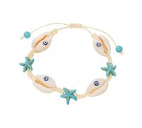 Beach Blessings for Women Boho Ankle Jewelry Adjustable Adjustable Waterproof Shell Anklet Jewelry Elegant Female Fashion for Festival Cruise, Se référer à la description, Shell, Refer to description