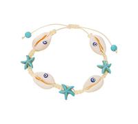 Beach Blessings for Women, Boho Anklet for Women - Boho Beach Bracelet Handmade Adjustable | Elegant Female Fashion for Festival Cruise Party Tropical, Se référer à la description, Shell, Refer to