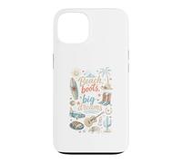 Beach Boots Big Dreams Surf Palm Tree Cowboy Country Case for iPhone 13