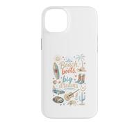 Beach Boots Big Dreams Surf Palm Tree Cowboy Country Case for iPhone 14 Plus