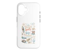 Beach Boots Big Dreams Surf Palm Tree Cowboy Country Case for iPhone 16