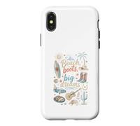 Beach Boots Big Dreams Surf Palm Tree Cowboy Country Case for iPhone X/XS