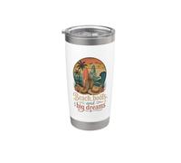 Beach Boots Surfing Big Dreams Summer Vacation Ocean Stainless Steel Insulated Tumbler