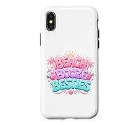 Beach Booze Besties Funny Drinking Friends Summer Vacation Case for iPhone X/XS
