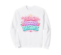 Beach Booze Besties Funny Drinking Friends Summer Vacation Sweatshirt